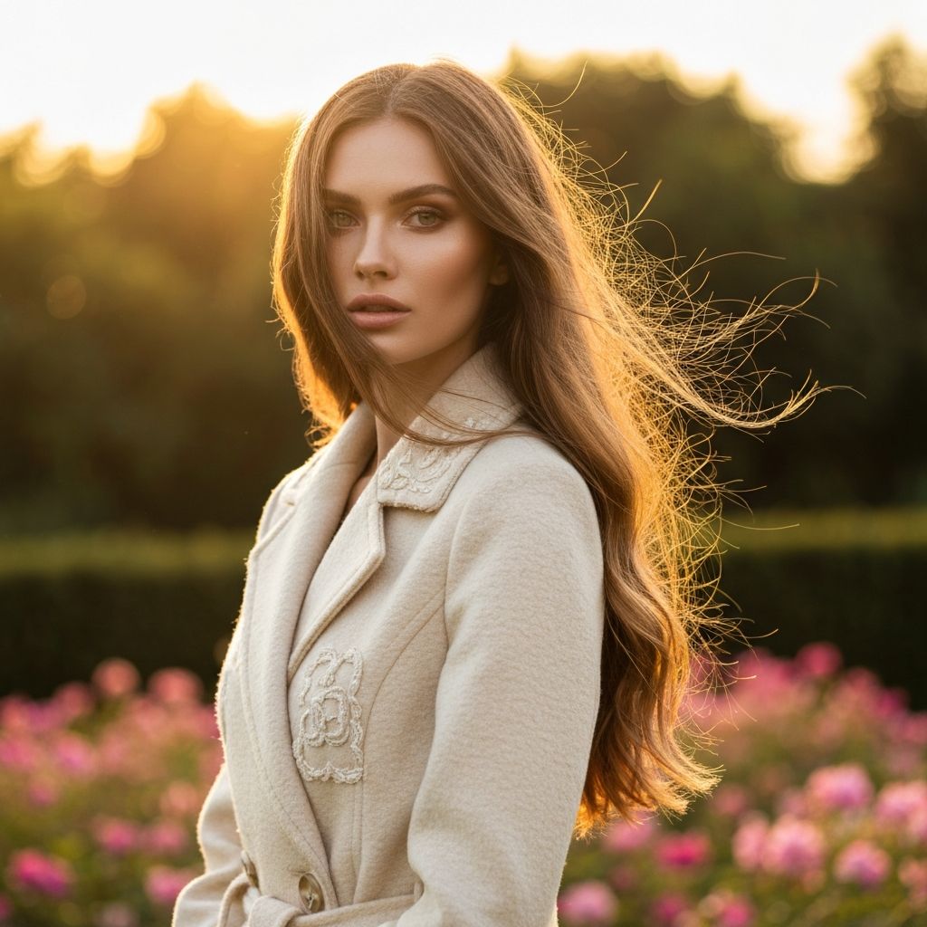 Golden hour outdoor fashion
